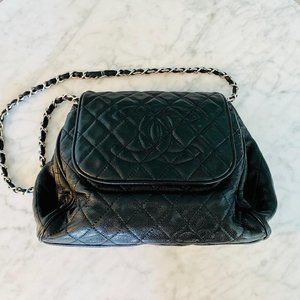 Chanel Classic Flap Caviar Black Bag